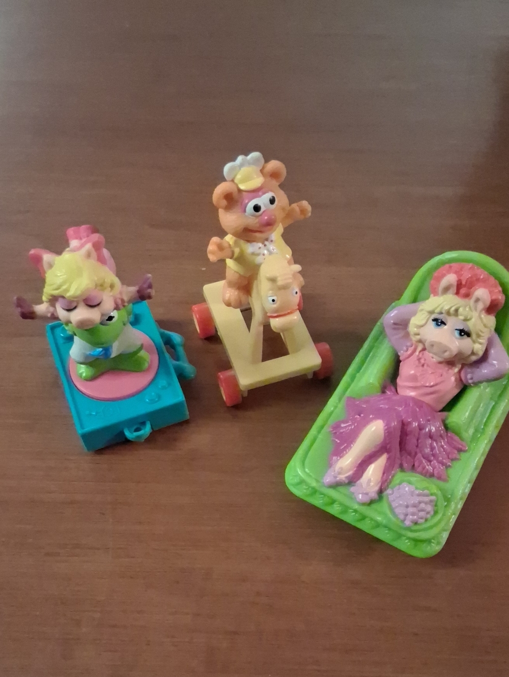 The Muppet Babies Mini Figures Lot of 3 Playset - Kermit, Ms Piggy, Baby Muppet